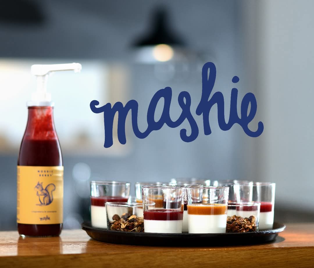 Frambozen en bosbessen puree MASHIE 4*40ml