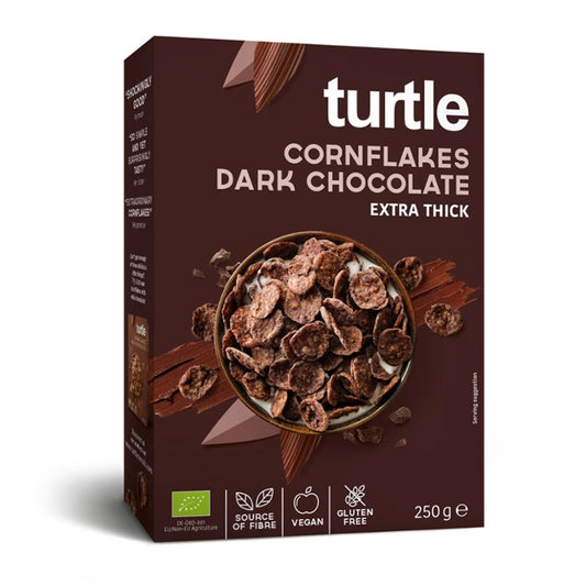 Turtle Cornflakes Dark Chocolate extra thick GLUTENVRIJ 250g