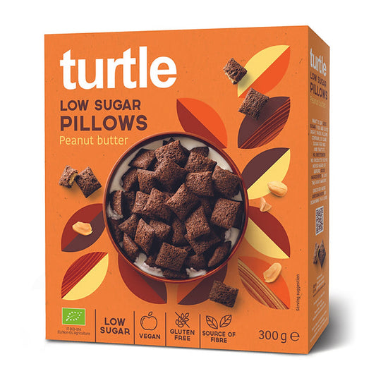 Turtle Low sugar pillows peanut butter GLUTENVRIJ 300g