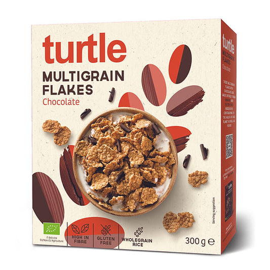 Turtle Multigrain flakes chocolate GLUTENVRIJ 300g