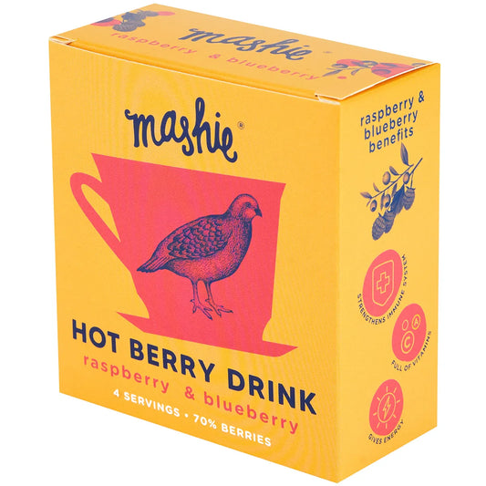 Frambozen en bosbessen puree MASHIE 4*40ml